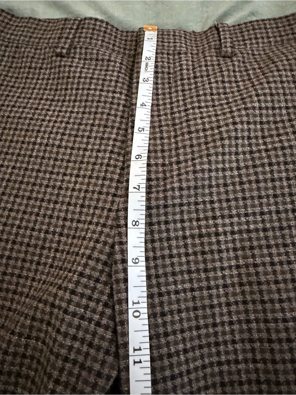 Classic Houndstooth Slim Trousers - Brown, Black & Cream - Picture 8 of 9
